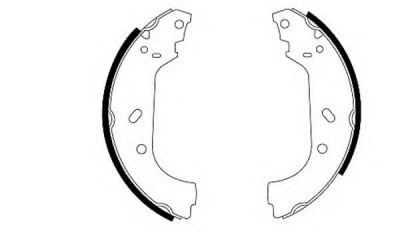 HELLA PAGID 8db355001641 -  Комплект тормозных колодок